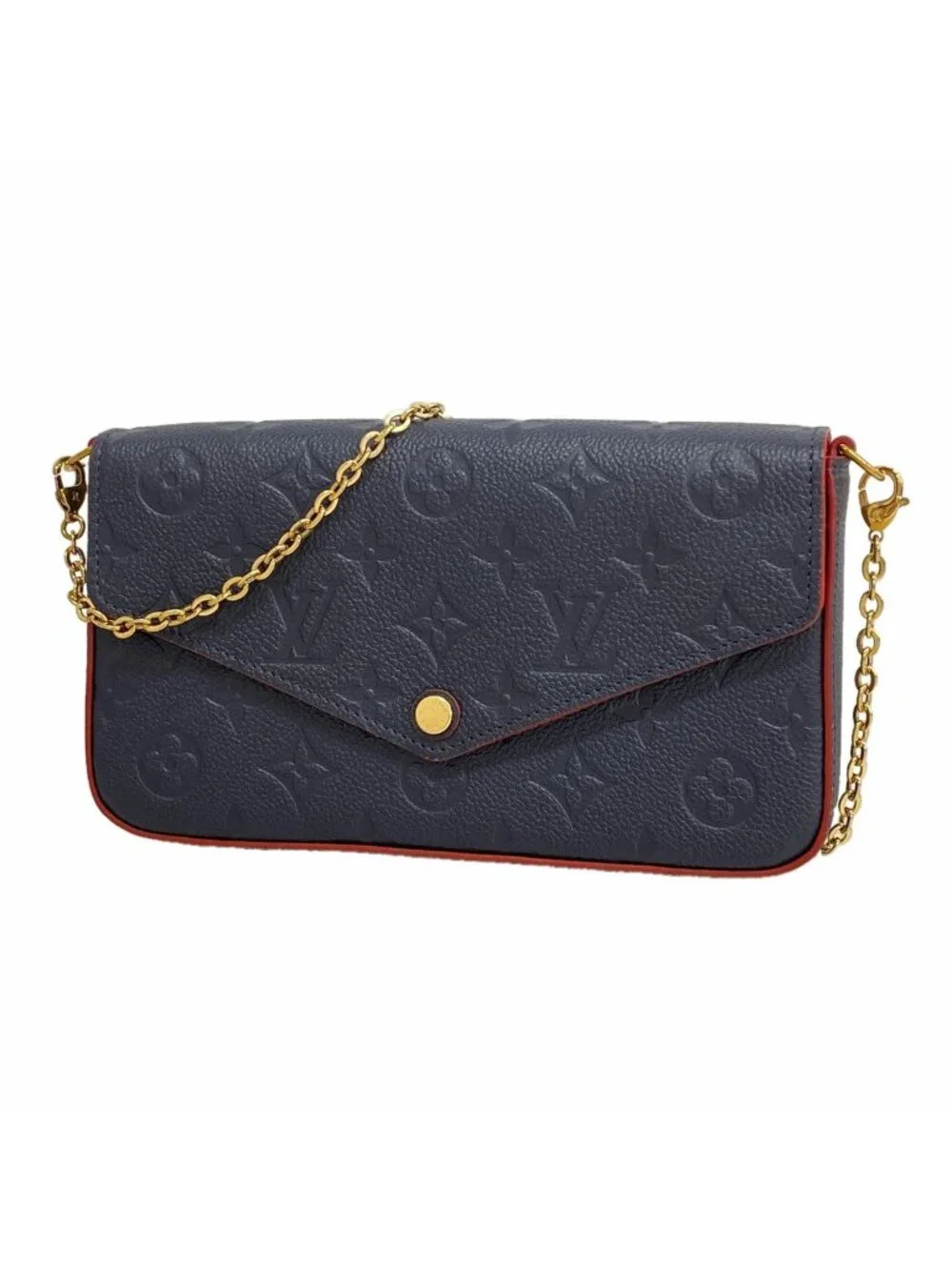 Louis Vuitton Shoulder Bag Wallet Monogram Empreinte Pochette Felicie M Marine